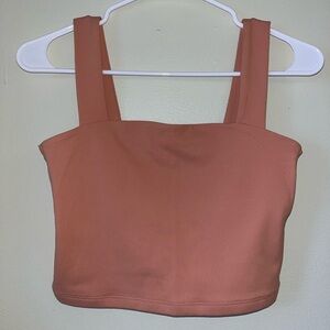 Abercrombie Cropped Tank Peach